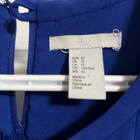 H&M business casual blue dress - Sz 12 - Picture 2 of 3